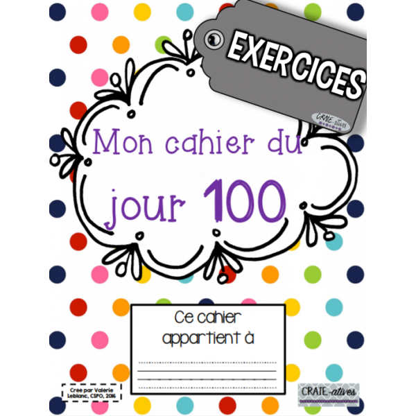 Jour 100 - Cahier d'activités